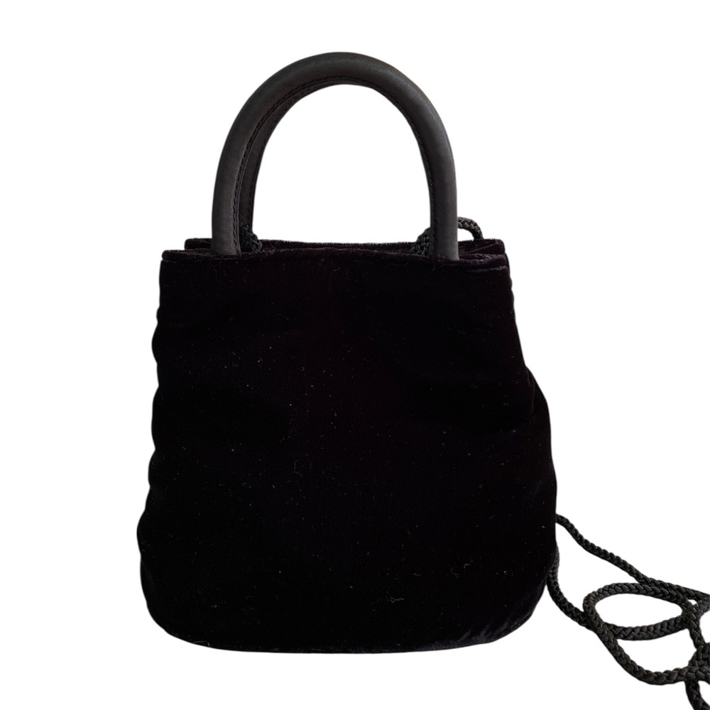 Elegant Black Velvet Mini Bag